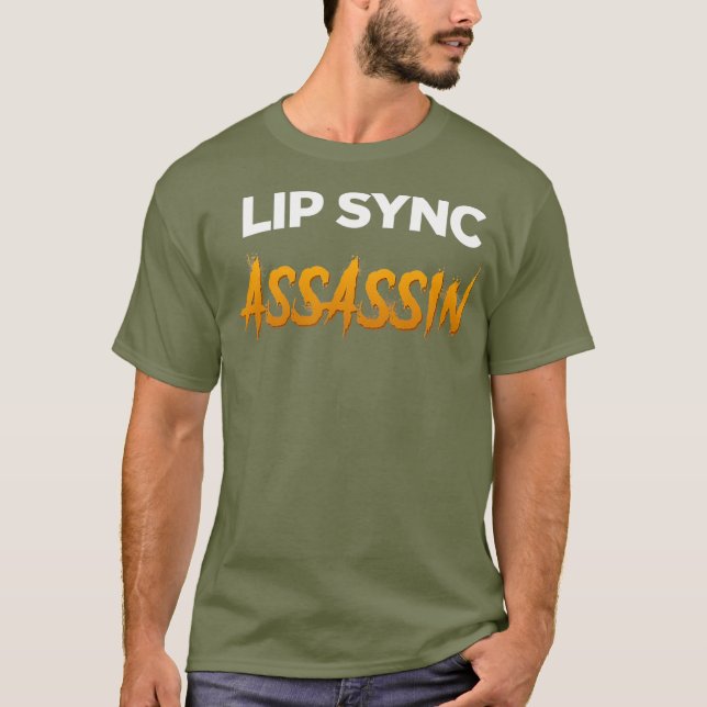 Camiseta Lip Sync Assassin - Rainha Arrasta Engraçada (Frente)