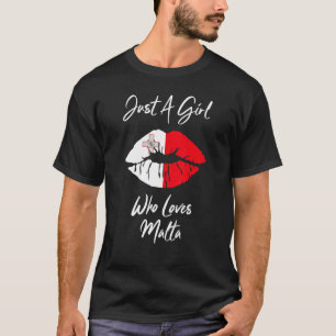 Camiseta Lip Women's Girls Love Flag Malta