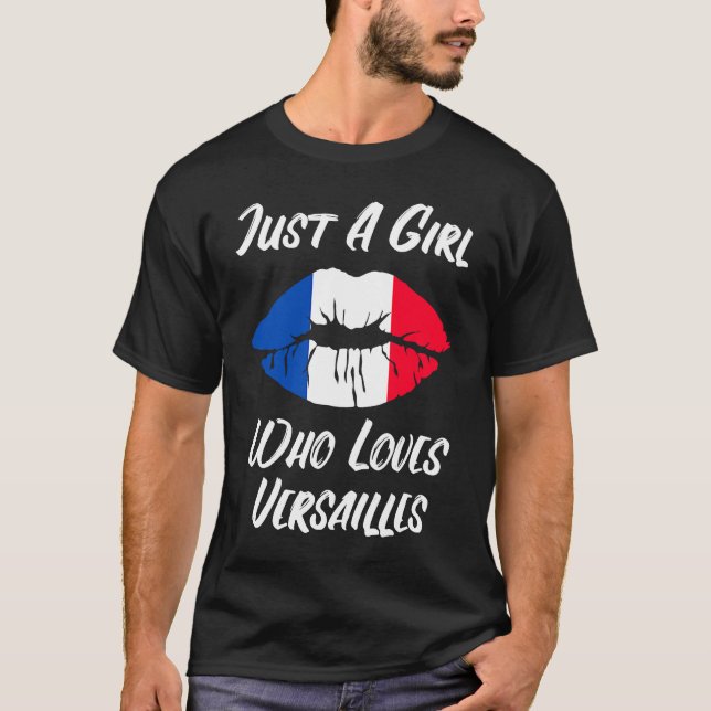 Camiseta Lips Mouth Love French Flag Versailles (Frente)