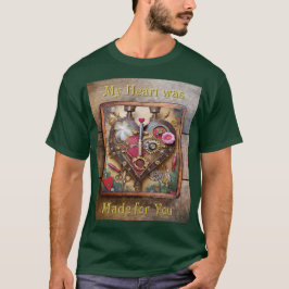 Camiseta Lipstick Flores Heart Steampunk Series