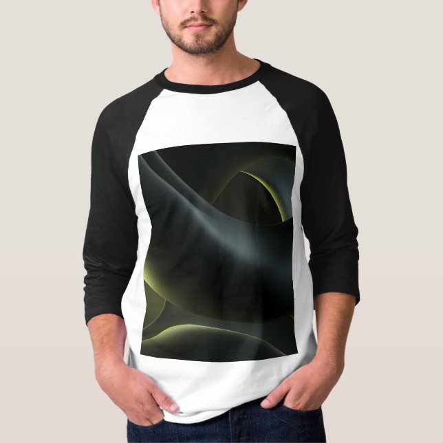 Camiseta Liquid Chrome Abstract: Dark Iridescence (Frente)