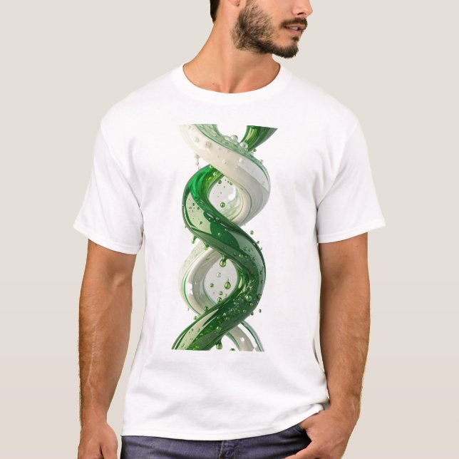 Camiseta Liquid Helix Emerald Continuum Alchemy of Motion V (Frente)