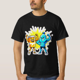 Camiseta Liquid Strength – Funny Juice & Water Muscle Desig