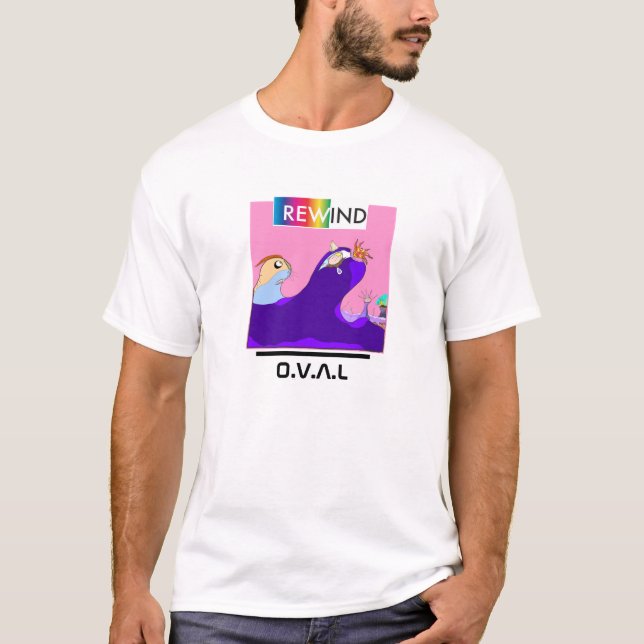 Camiseta Líquido vivo: T da realidade da rebobinação (Frente)