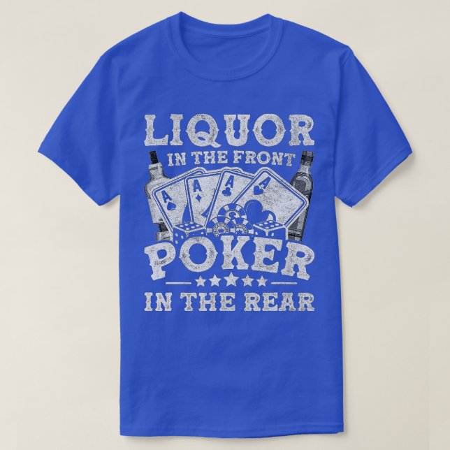 Camiseta Liquor No Poker Da Frente No Retorno Do Texas (Frente do Design)