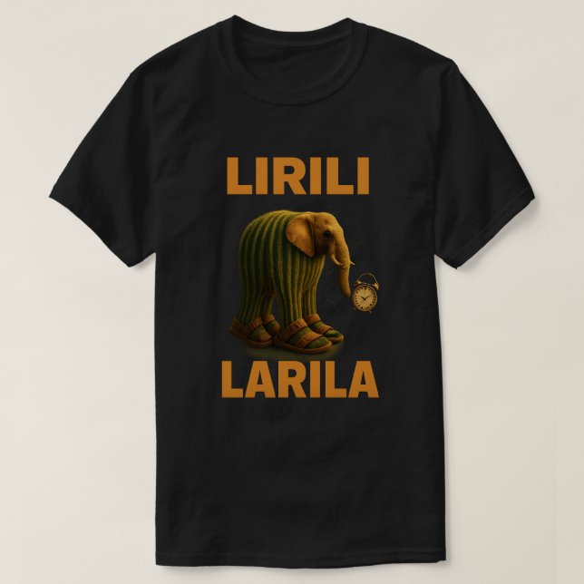 Camiseta Lirili Larila (Frente do Design)