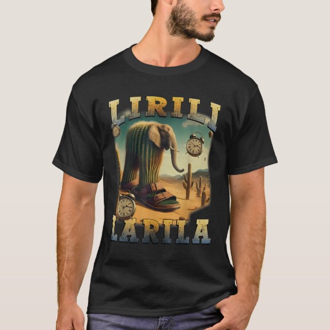 Camiseta Lirili Larila Funny Italiano Brainrot Meme (Frente)