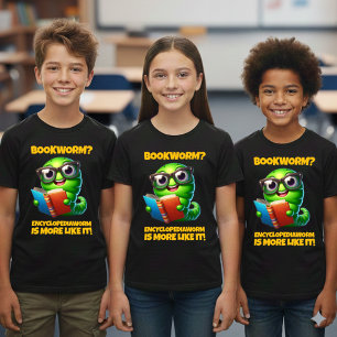 Camiseta Lírio Vermes Livros? Minhoca Enciclopédia é Mais C