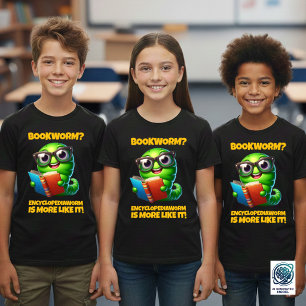 Camiseta Lírio Vermes Livros? Minhoca Enciclopédia é Mais C