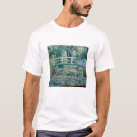 Camiseta Lírios de água e Ponte Japonesa de Monet<br><div class="desc">Ponte sobre o lírio e o japonês,  por Claude Monet (1899)</div>