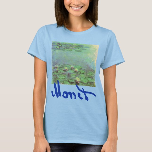 Camiseta Lírios de Claude Monet, Impressionismo venenoso (Frente)