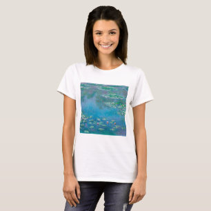 Camiseta Lírios por Claude Monet Fine Art Painting
