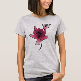 Camiseta Lírios Rosa Sonhadores