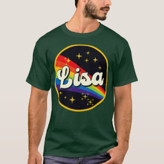 Camiseta Lisa Rainbow No Estilo De Vintagem Espacial