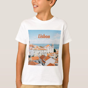 Camiseta Lisboa Portugal Atlantic beija Telhados Vermelhos