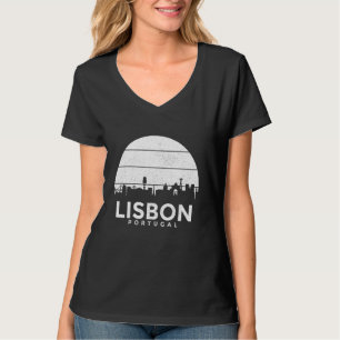 Camiseta Lisboa Portugal Lisboa Skyline Souvenir Português