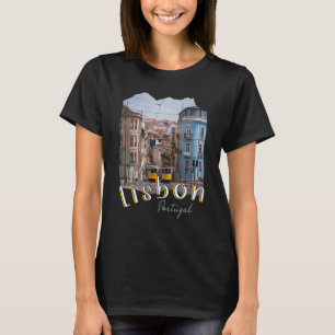 Camiseta Lisboa Portugal Tram Souvenirs Português Lisboa L