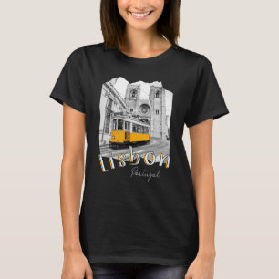 Camiseta Lisboa Portugal Tram Souvenirs Português Lisboa L