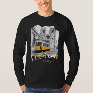 Camiseta Lisboa Portugal Tram Souvenirs Português Lisboa L
