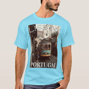 Camiseta Lisboa Portugal Tram Trolley