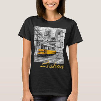 Camiseta Lisboa Portugal Vintage Vacation Souvenir Tram 28