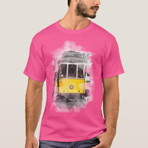 Camiseta Lisboa Tram 28 Watercolor