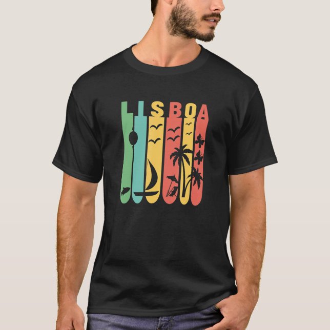 Camiseta Lisboa Tram Vintage (Frente)