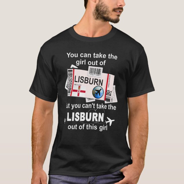 Camiseta Lisburn Boarding Pass  Lisburn Girl  Lisburn (Frente)