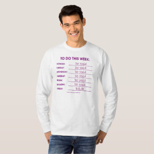 CAMISETA LISTA A FAZER: YOGA