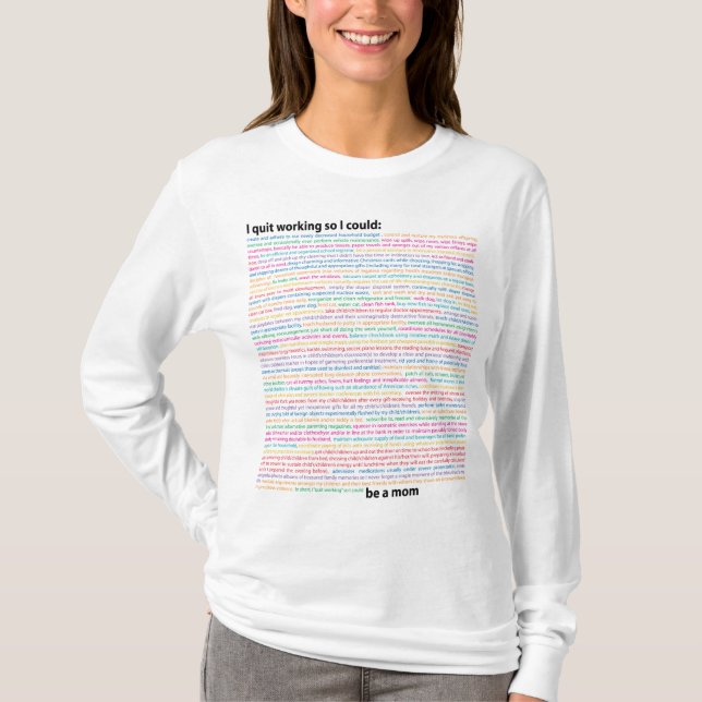 Camiseta Lista da mãe de deveres (Frente)