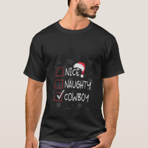Camiseta Lista de Cavaleiro de Cowboy Legal Travesso de Nat