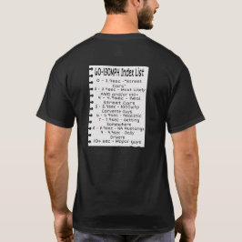 Camiseta Lista de índices de velocidade 60-130