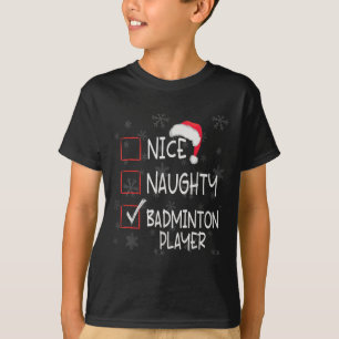 Camiseta Lista de Jogadores de Badminton Legal e Ilegal Nat