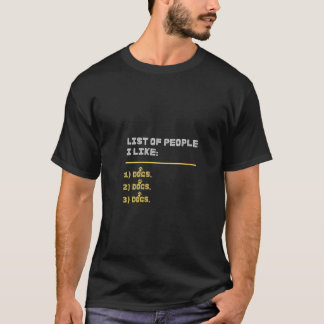Camiseta Lista de Mulheres que Eu Gosto de Cachorros Camise
