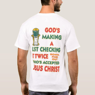 Camiseta Lista de Natal