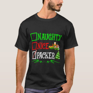 Camiseta Lista de Natal para Papais noeis de Embalagens Bon