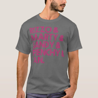 Camiseta Lista de Nomes de Mulheres Rosa