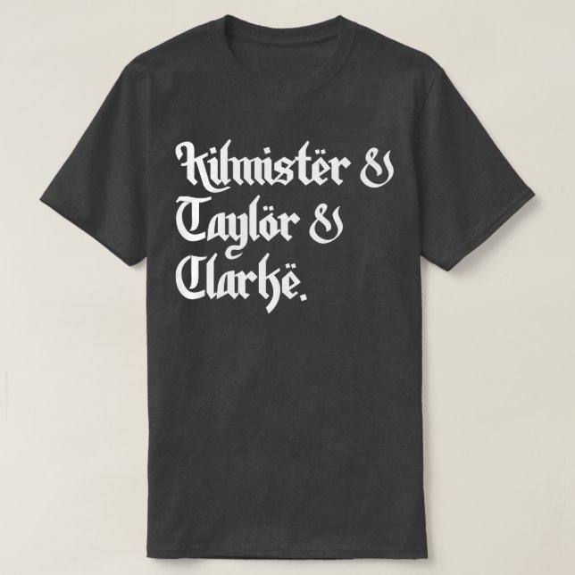 Camiseta Lista de Nomes Metálicos da Autohead 80s (Frente do Design)