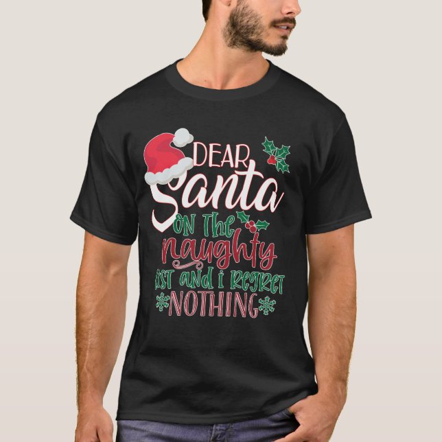 Camiseta Lista de papais noeis (Frente)