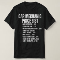 Lista de Preços Mecânicos dos Automóveis Engraçado