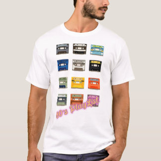 Camiseta Lista de Reprodução de anos 80, estilo de Vintage