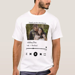 Camiseta Lista de reprodução de música personalizada para c