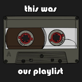 Camiseta Lista de Reprodução de Vintage