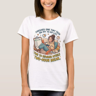 Camiseta Lista de Tarefas Divertida de Uma Coisa Minúscula