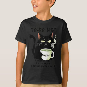 Camiseta Lista De Tarefas Pendentes Beba Café Fique Acordad