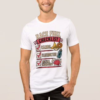 Camiseta Lista de Verificação de Combustível de Corrida | H