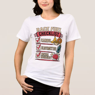 Camiseta Lista de Verificação de Combustível de Corrida | H