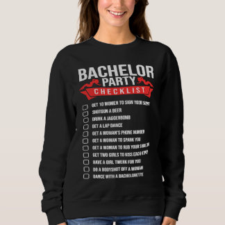 Camiseta Lista de Verificação de Despedida de Solteiro para