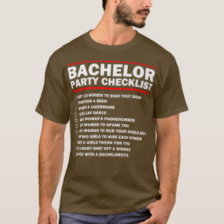 Camiseta Lista de Verificação do Grupo de Grupo de Padrinho