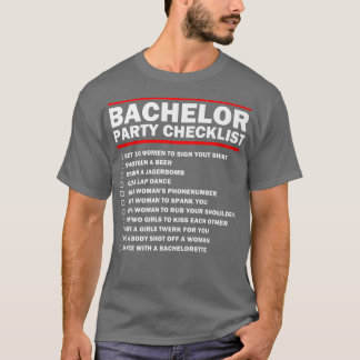 Camiseta Lista de Verificação do Grupo de Grupo de Padrinho